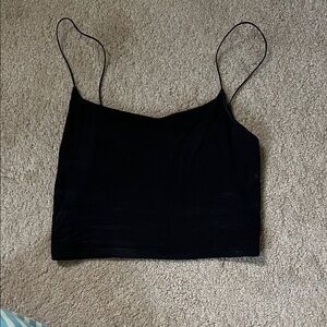 Aritzia Wilfred Classic Black Camisole Top